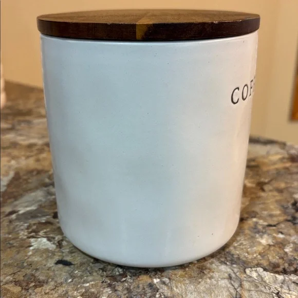 OUT OF STOCK Hearth & Hand Coffee Canister with Brown Lid and scoop - Picture 6 of 12